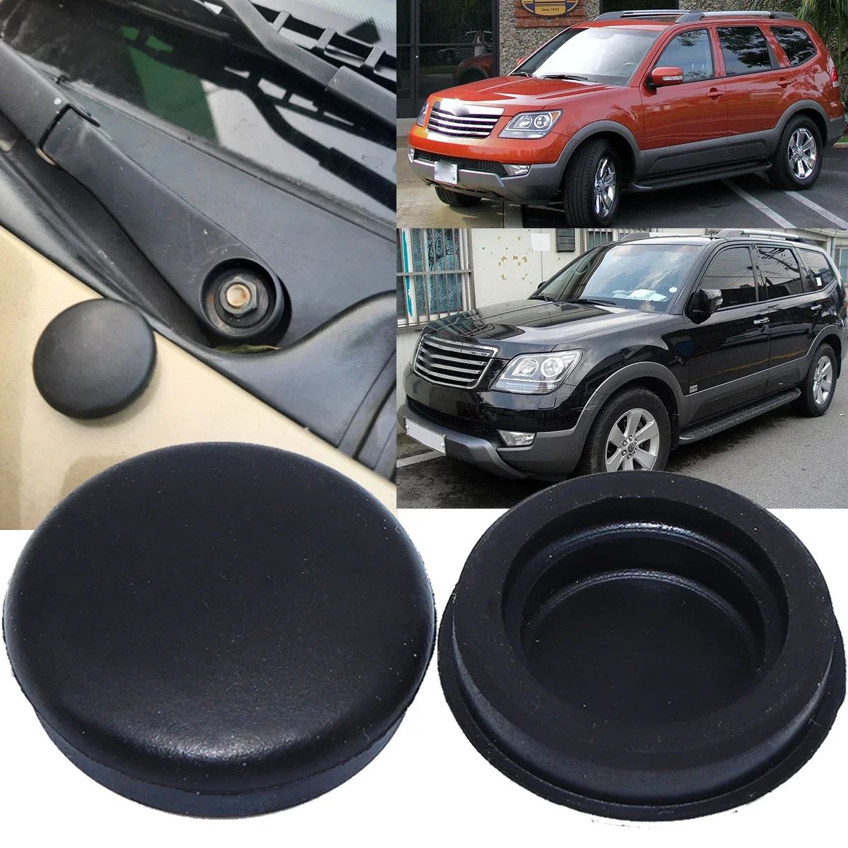 1X Windshield Arm Cap For Kia Mohave Borrego Front Wiper Nut Cover Bolt Anti-rust Protector Case Car Replacement Part 08 - 2019