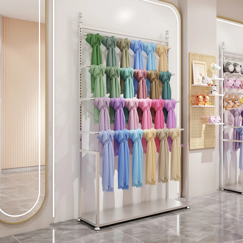 Scarf display stand, silk scarf, hat display stand, curtain elevator sample, exhibition stand, plush doll display stand