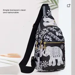 Casual Women Men Messenger Shoulder Bag Unisex Trendy Ethnic Chest Bag Multiple Pockets Large Capacity Crossbody Bag