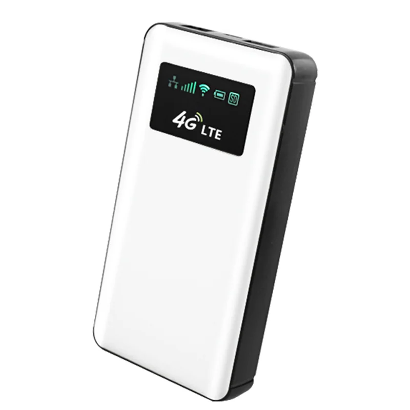 4G MiFi Router Wireless WiFi 150Mbps 100M Network Port 5000MAh Mifi Modem Car Mobile Wifi Hotspot with Sim Card Slot