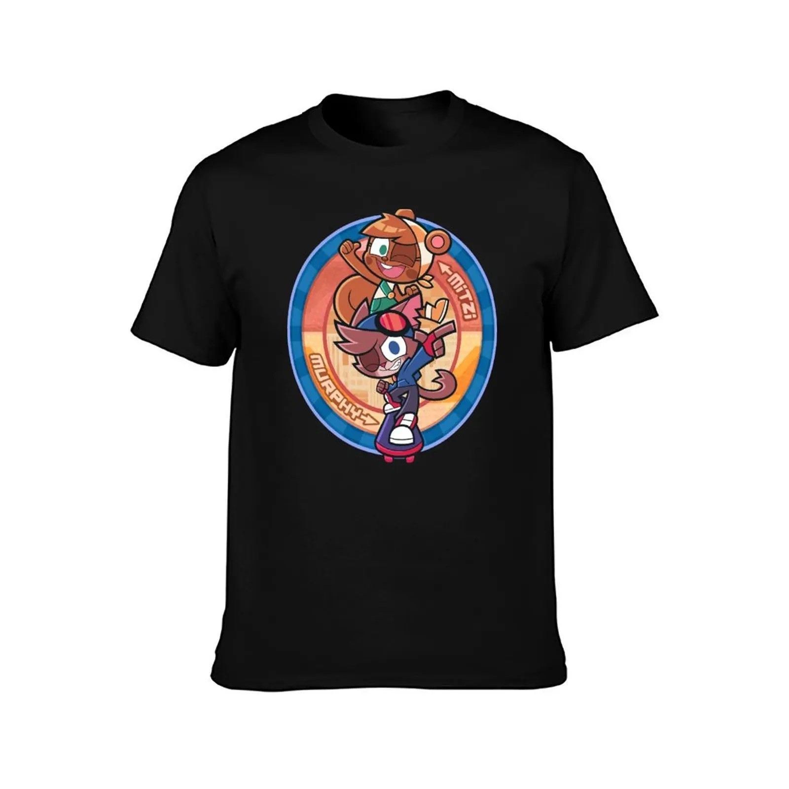 Murphy & Mitzi- Skateboarding T-Shirt cotton t shirts man 100% T-Shirt