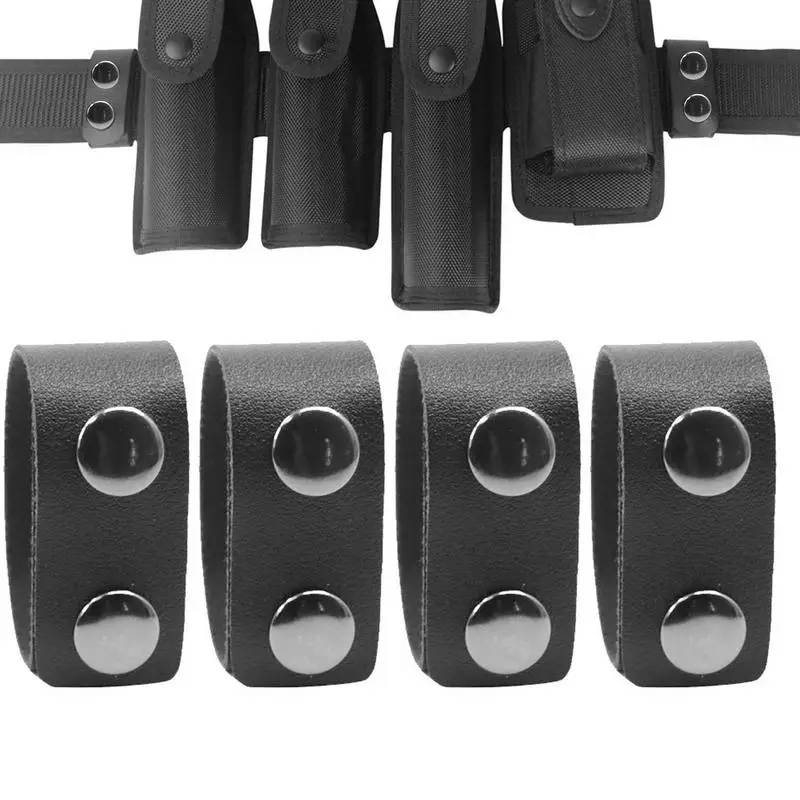 

4PCSTactical Belt Buckle PU Wide Duty Belt Retainer Double Nylon Buckle Equipment Accessories For Outdoor Sports
