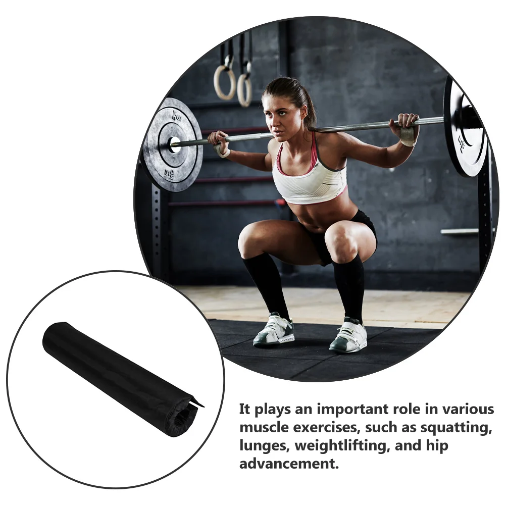 

Support Barbell Pad with Soft Foam Material Full Coverage Protection for Shoulder Neck Spine Great for Fitness and Bodybuilding