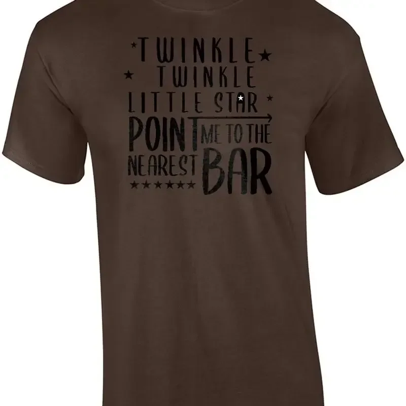 Twinkle little star Point me to the nearest bar drinking t shirt