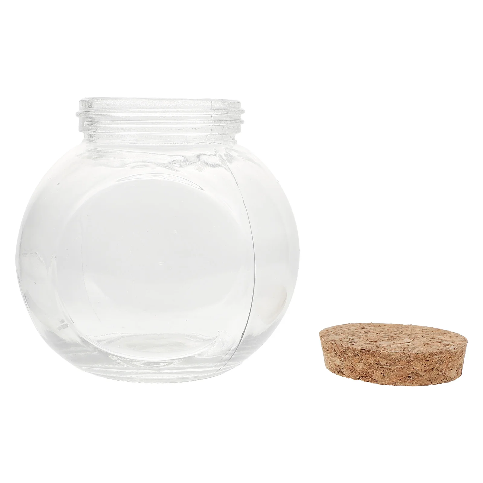 

1Pcs Lucky Wishing Bottle Glass Transparent Corked Storage Jar Decorative Gift Glass Luck Bottle Storage Jar Lovely Gift
