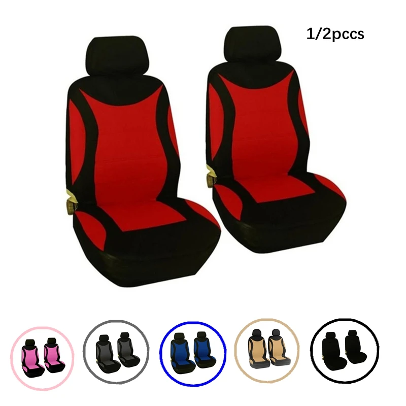 

1/2 шт. автоаксессуары, тканевые чехлы, автомобильные сиденья, чехлы на передние сиденья, автомобильные стулья, универсальные автомобильные аксессуары для внедорожников/пикапов