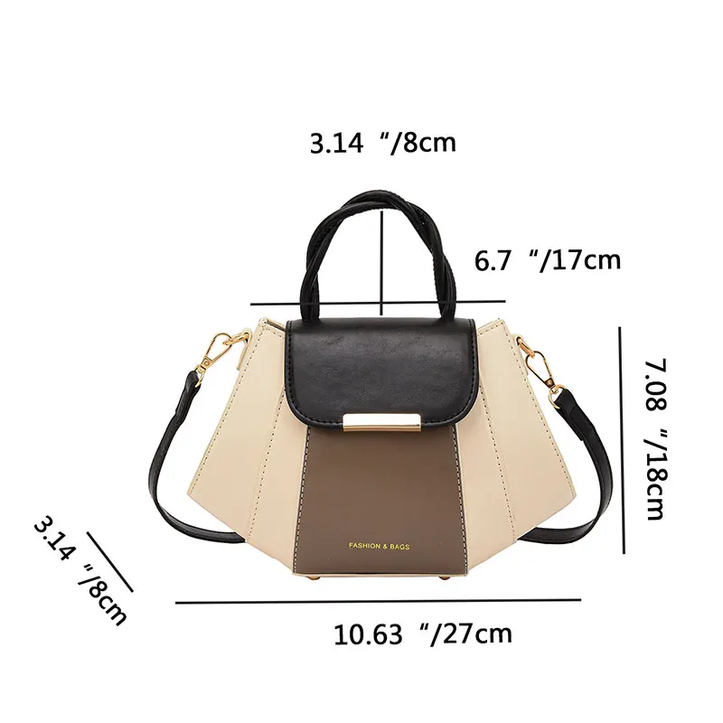 Women Bag Classic Designer PU Leather Quality Crossbody Bag Handle Handbag Fashion Shoulder Messenger Ladies New Trend Flap Bag