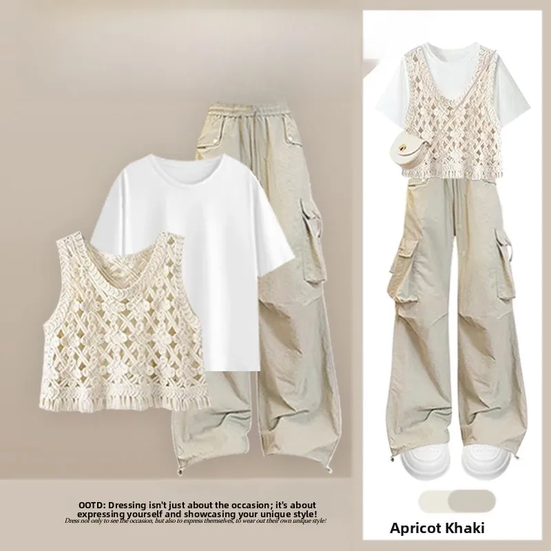 Sommer Casual T-Stück Set frauen Japanische Sle Hohe Taille ort Sve Top Und Hosen Abnehmen Arbeitskleidung Outfit