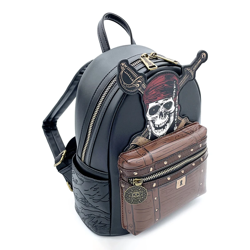 Loungefly Pirates of The Caribbean Backpack Cosplay Backpack Pirate Bag