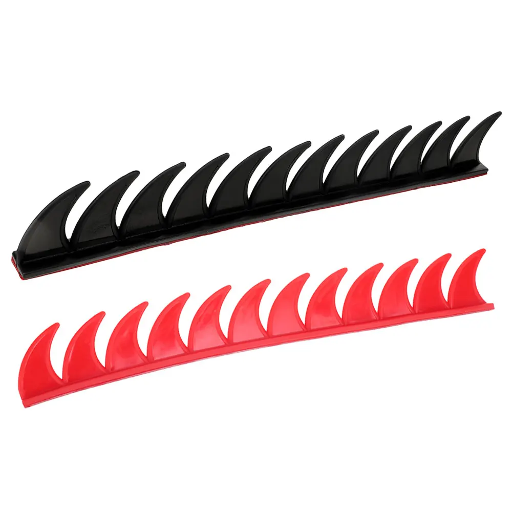 

2pcs Fin Decorations Motorcycle Decals Retro Style Durable Easy Install Removable Accessories Scooter Ornament Saw