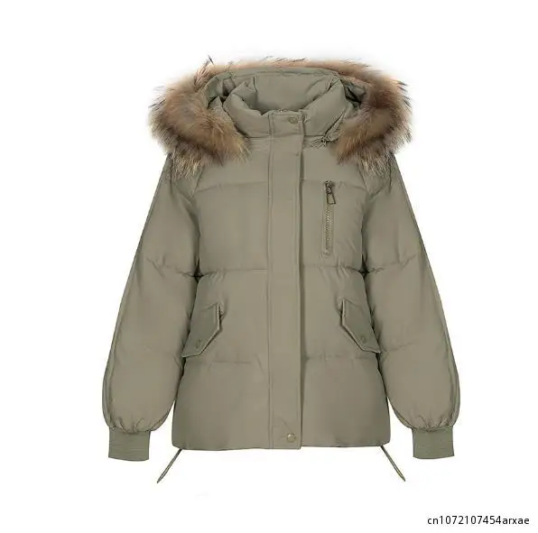 Neue Frauen Winter Herbst Jacke große Taschen kurzes Fell Kapuze 8 Farben warme weibliche Wintermantel Parkas Kleidung Outwear