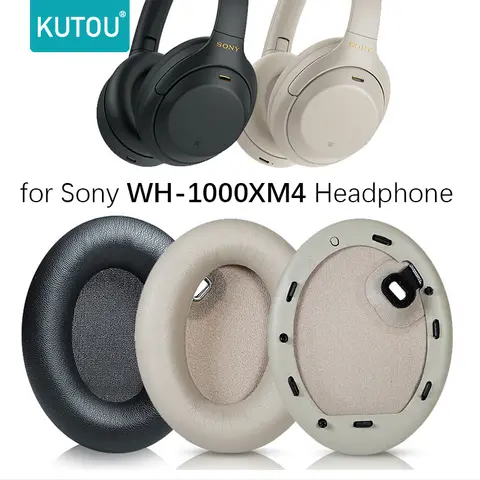 KUTOU 교체용 이어 패드 쿠션 Sony WH-1000XM4 헤드폰 소프트 메모리 폼 패드 1000 XM4 1000XM4 이어 패드