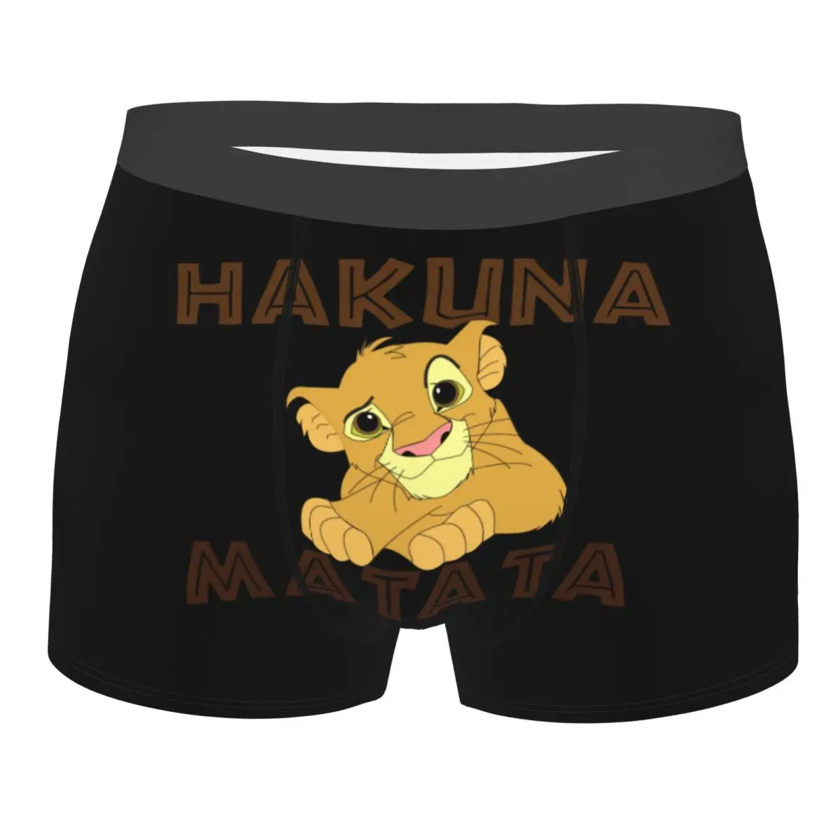 

Мужские трусы-боксеры с принтом «Хакуна Матата» для фанатов фильма, трусы с изображением Короля Льва, мультяшные трусы, оригинальные трусы