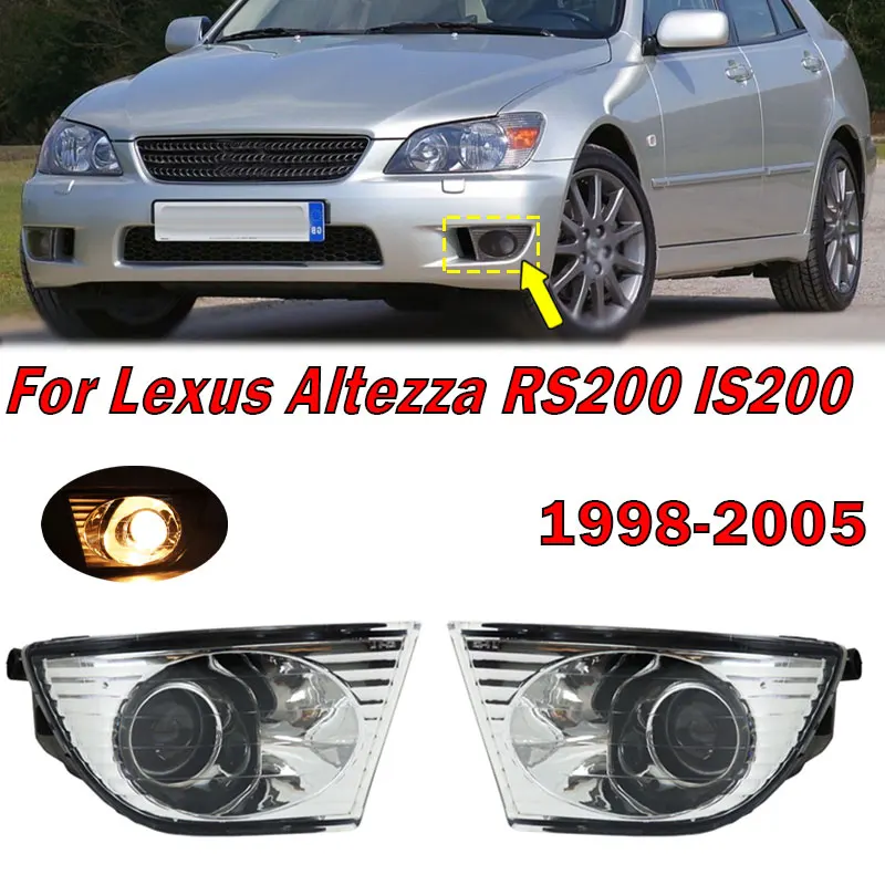 

Car Accessories Foglight Housing For LEXUS Alteza IS200 IS300 1998-2005 Car Front Bumper Fog Light Signal Lamp Without Bulbs new