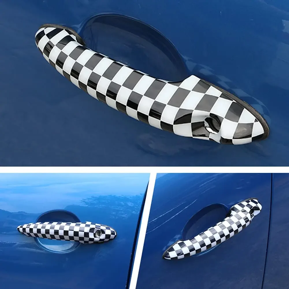 2PCS/SET For Mini Cooper R50 R52 R53 R55 R56 R57 R58 R59 R60 R61 Car Exterior Door Handle Cover Sticker Car-Styling Accessories