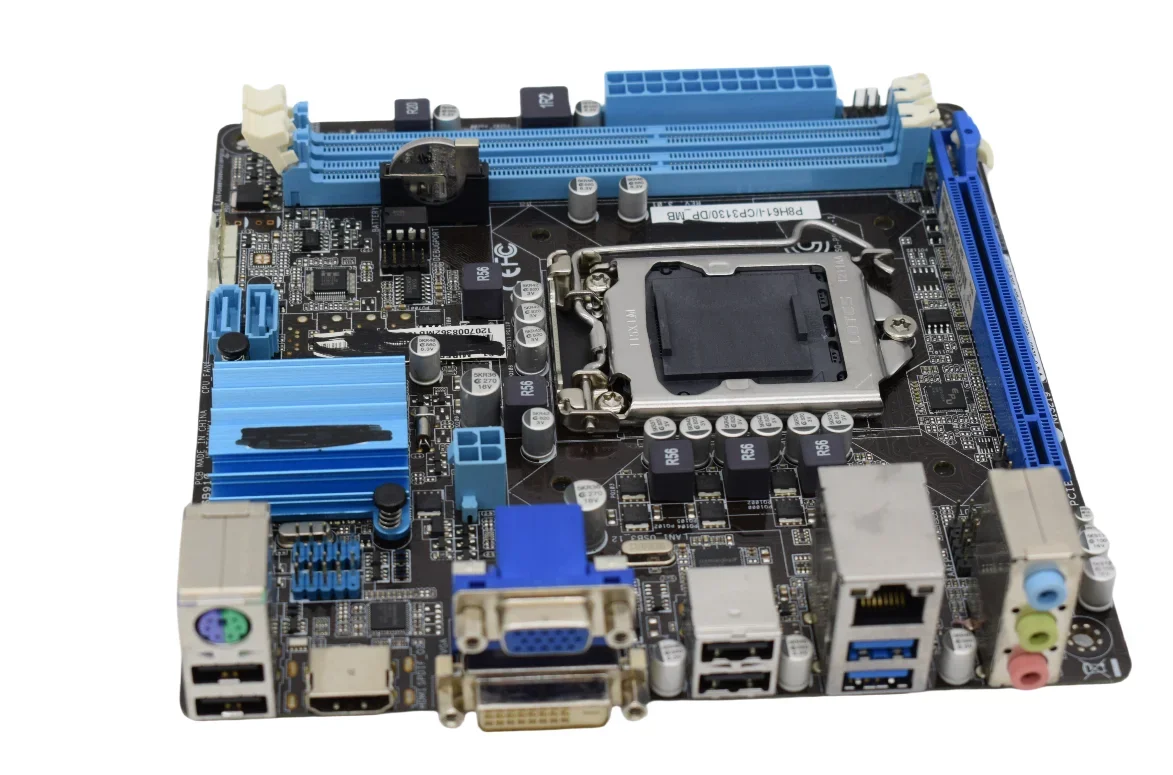 قاعدة Placa ASUS P8H61-I/CP3130/DP_MB H61 LGA 1155 الفقرة I7-3770 I5-3470 I5-2500 I3-3240 CPU DDR3 PCI-E X16 HDMI SATA II Mini-ITX