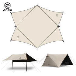 Aricxi Black Coating Tarp Outdoor Camping Sun Shelter Shade Awning Multifunctional tent or tarp
