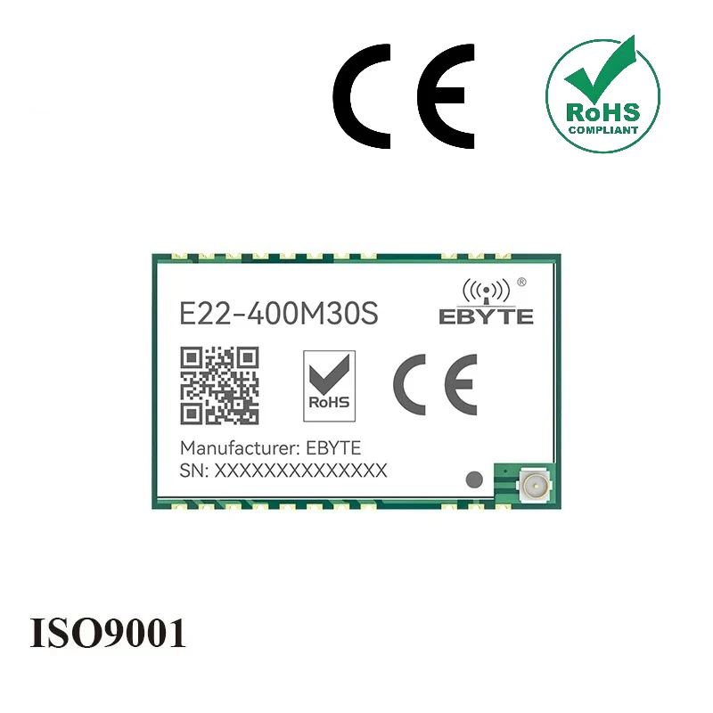 SX1268 1W LoRa 433MHz Wireless Rf Transceiver CDSENET E22-400M30S 30dBm  Stamp Hole SMD Long Range  High-precision TCXO
