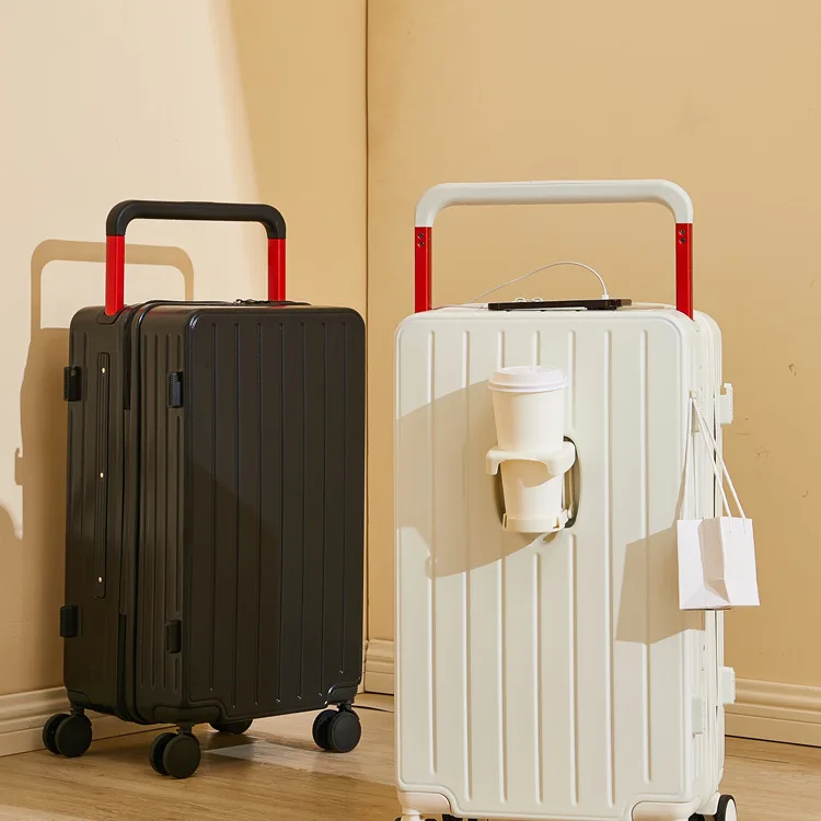 

Wide trolley suitcase, new female model, boarding, password, universal wheel, large capacity.