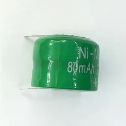 5PCS/LOT  Ni MH Batteries With Pins 80mAh 2.4V Ni-MH Rechargeable Battery Button Cell