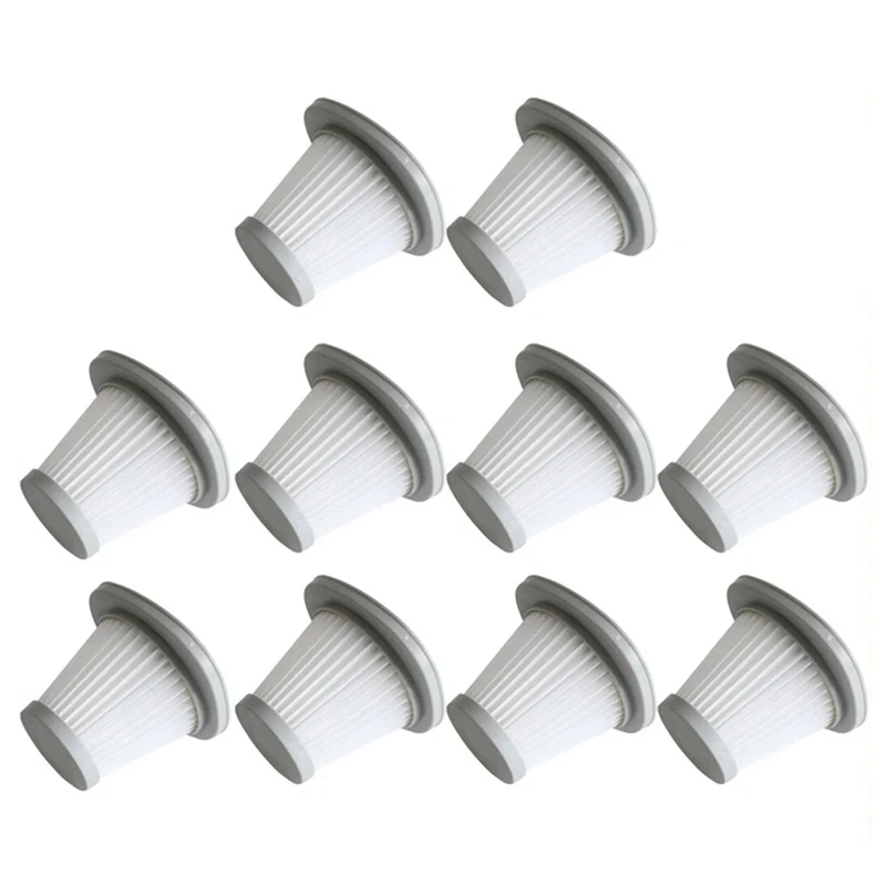 10Piece HEPA Filter For Deerma DX118C DX128C Cordless Handheld Vacuum Cleaner Parts Accessories