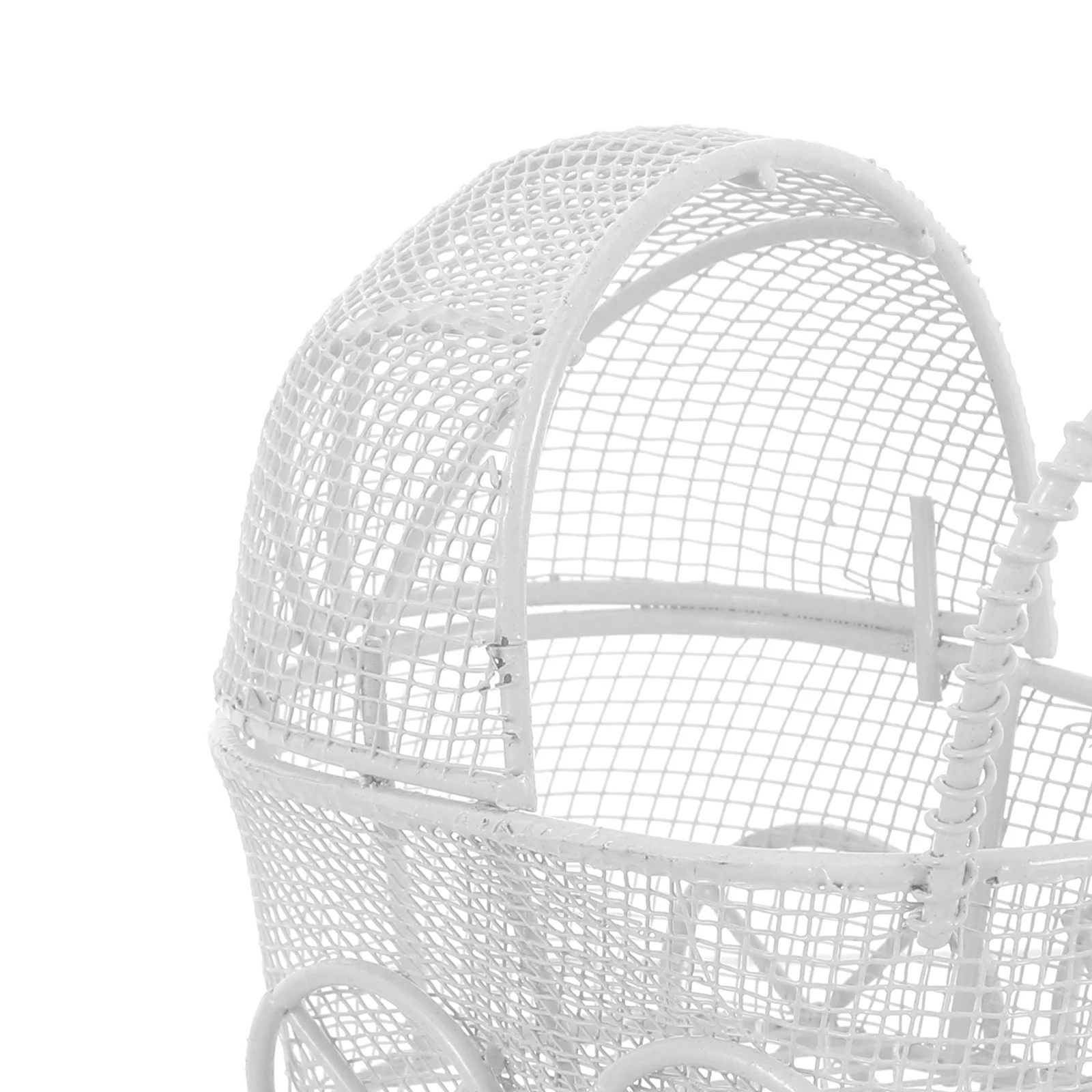 4 قطعة عربة أطفال مصغرة لبيت الدمى محاكاة الحديد عربة التظاهر اللعب اكسسوارات الاطفال طفل ديكور عربة صغيرة #2