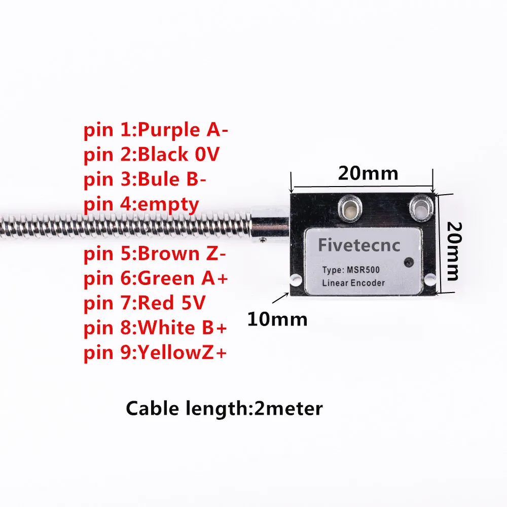 High Precision Magnetic Sensor Strip 5V 5um Tape Magnet Encoder with 3 Meter Cable