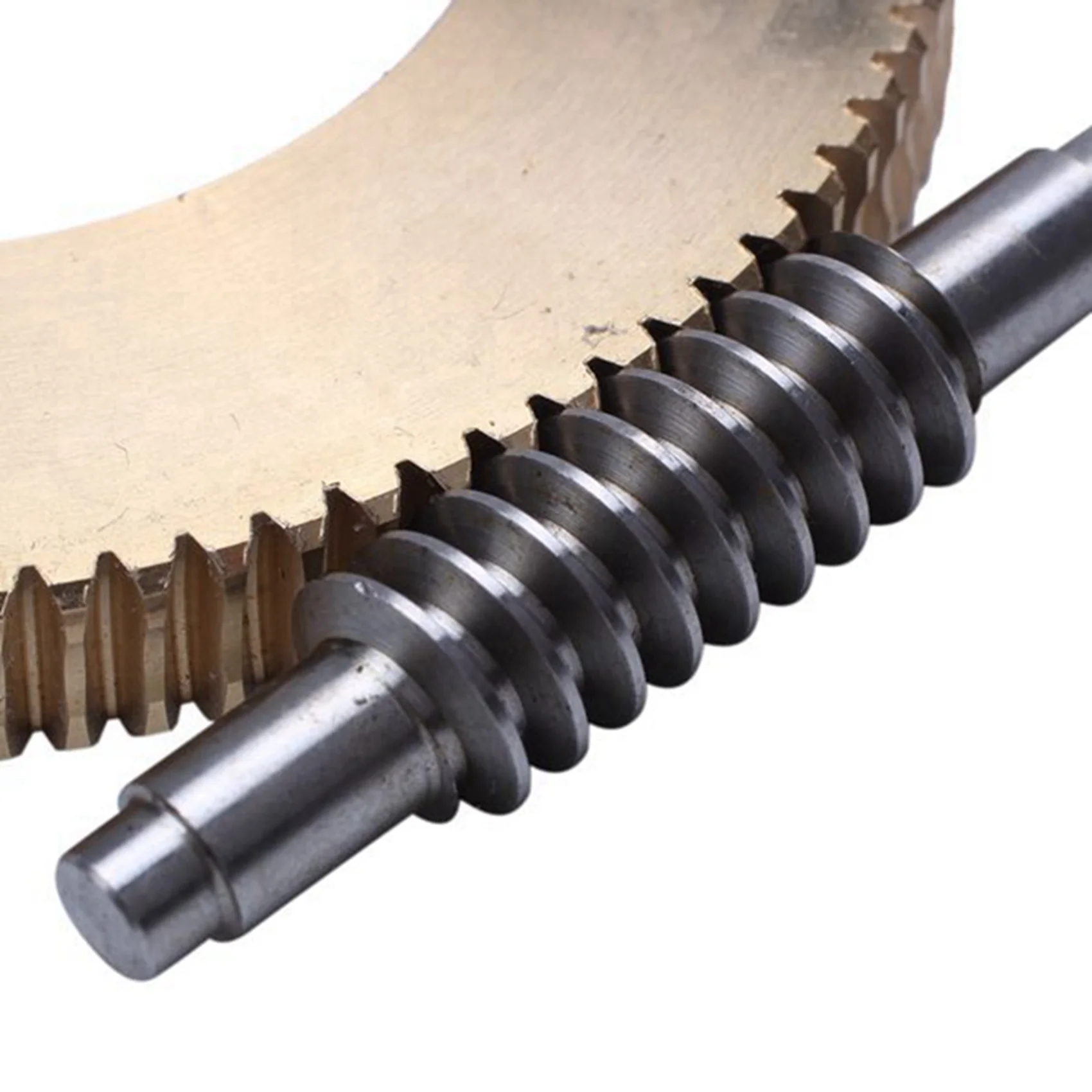 A60Z2X Stainless Steel Worm Tin Bronze Worm Gear Wear 1:90 Reduction Ratio Large Reduction Ratiomay