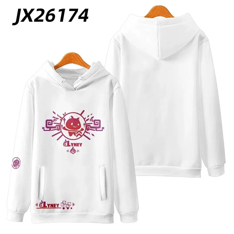 Unisex Genshin Impact 3d Print Oversized Hoodie, Streetwear, Hiphop Pullover, Jas Met Capuchon, Lyney Cosplay Kostuum, Vrouwen, Mannen