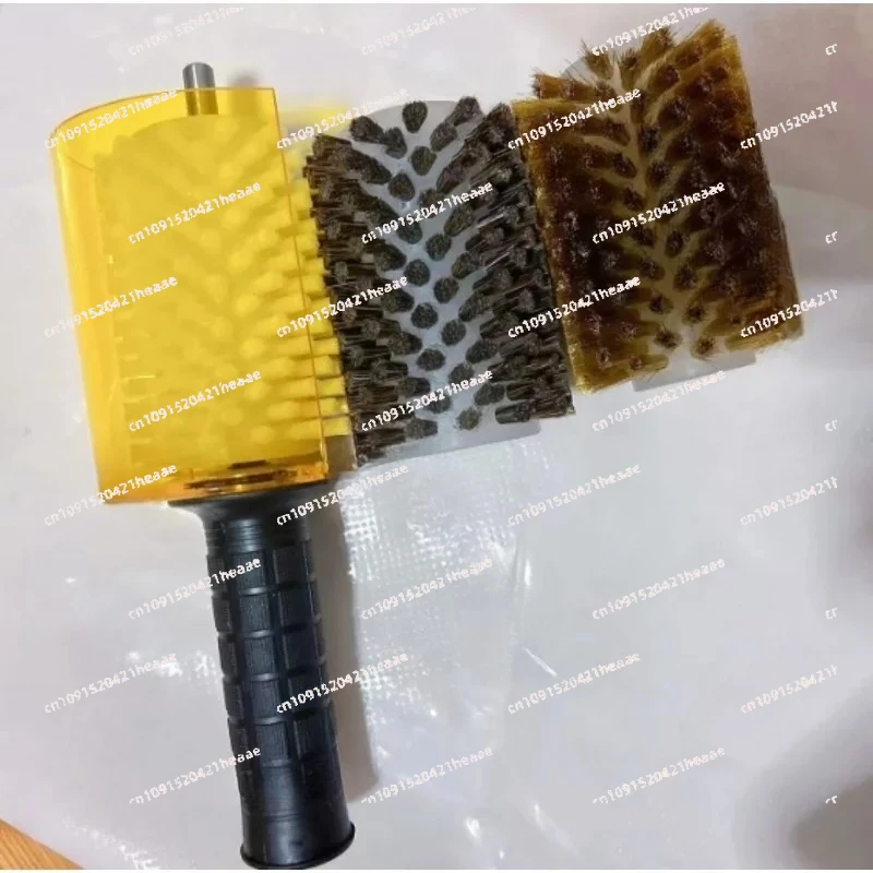Suitable for Ski Brush Set Ski Wax Brushes Efficient Portable Accessories Snowboard Maintenance with Shaft Handle
