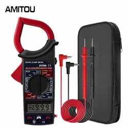 AMITOU DT266 1999 Count Digital Professional Clamp Meter Multimeter Data Hold ohm Current Multimetro Clamp AC/DC Voltage Tester