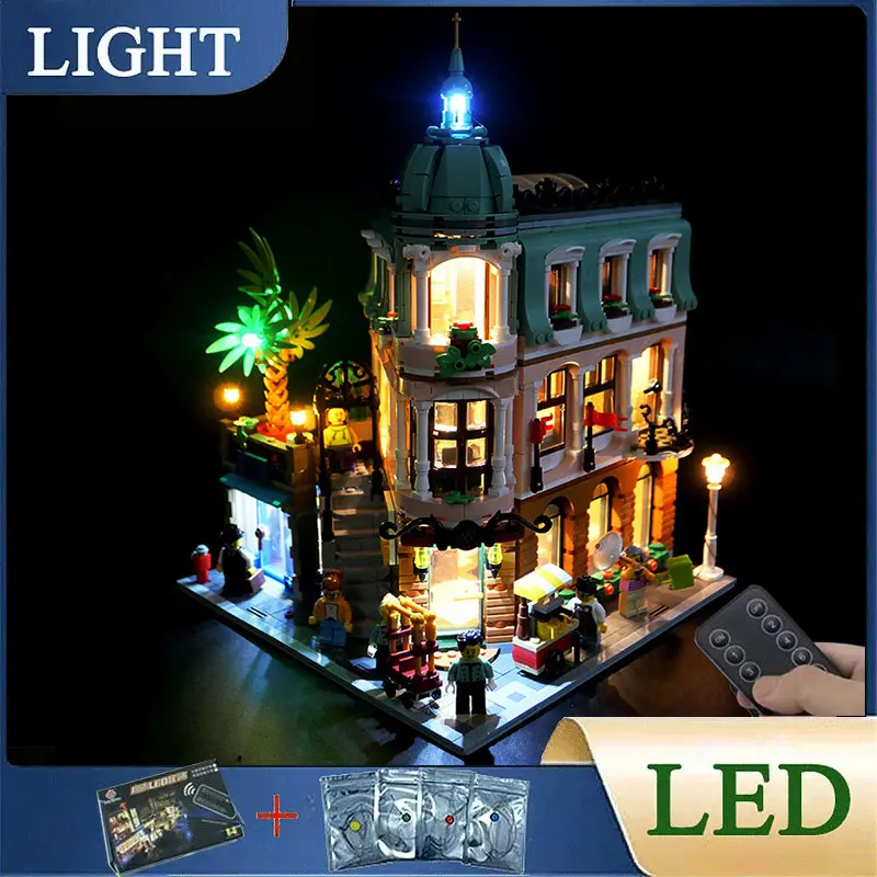 RC DIY LED Light Kit For LEGO 10297 Boutique Hotel Building Block Set（Only LED Light,Without Blocks Model）