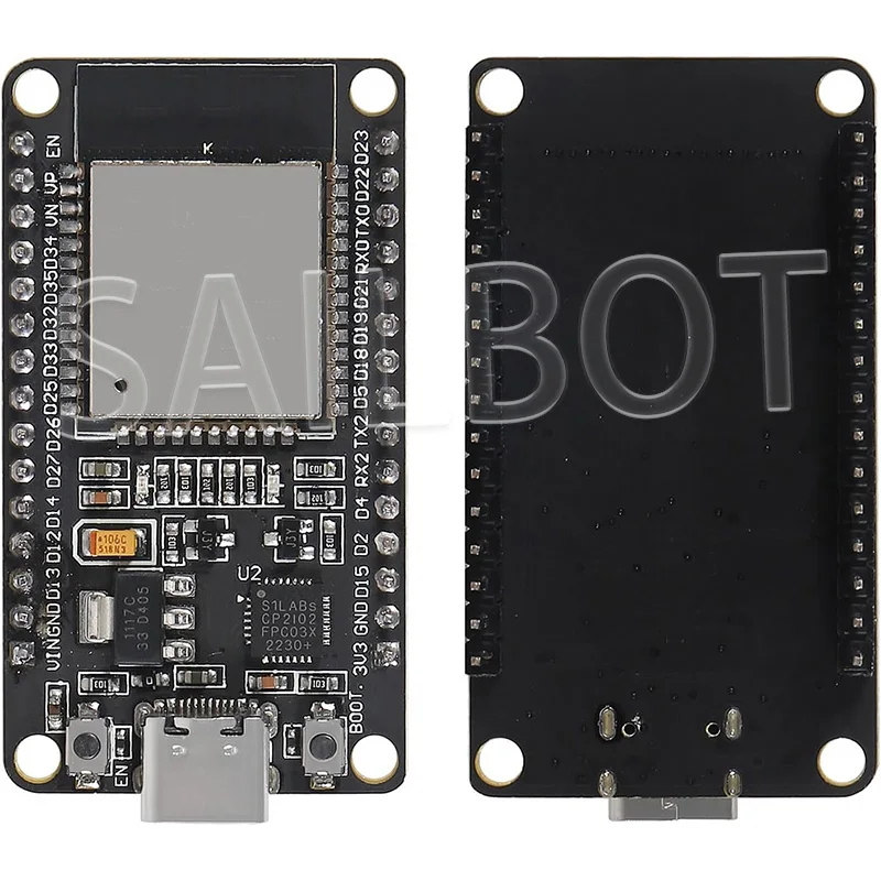 1/5/10 قطعة ESP32 WROOM-32 ESP32-S مجلس التنمية واي فاي + بلوتوث متوافق TYPE-C/مايكرو ESP32 30Pin ESP32 Nodemcu CP2102