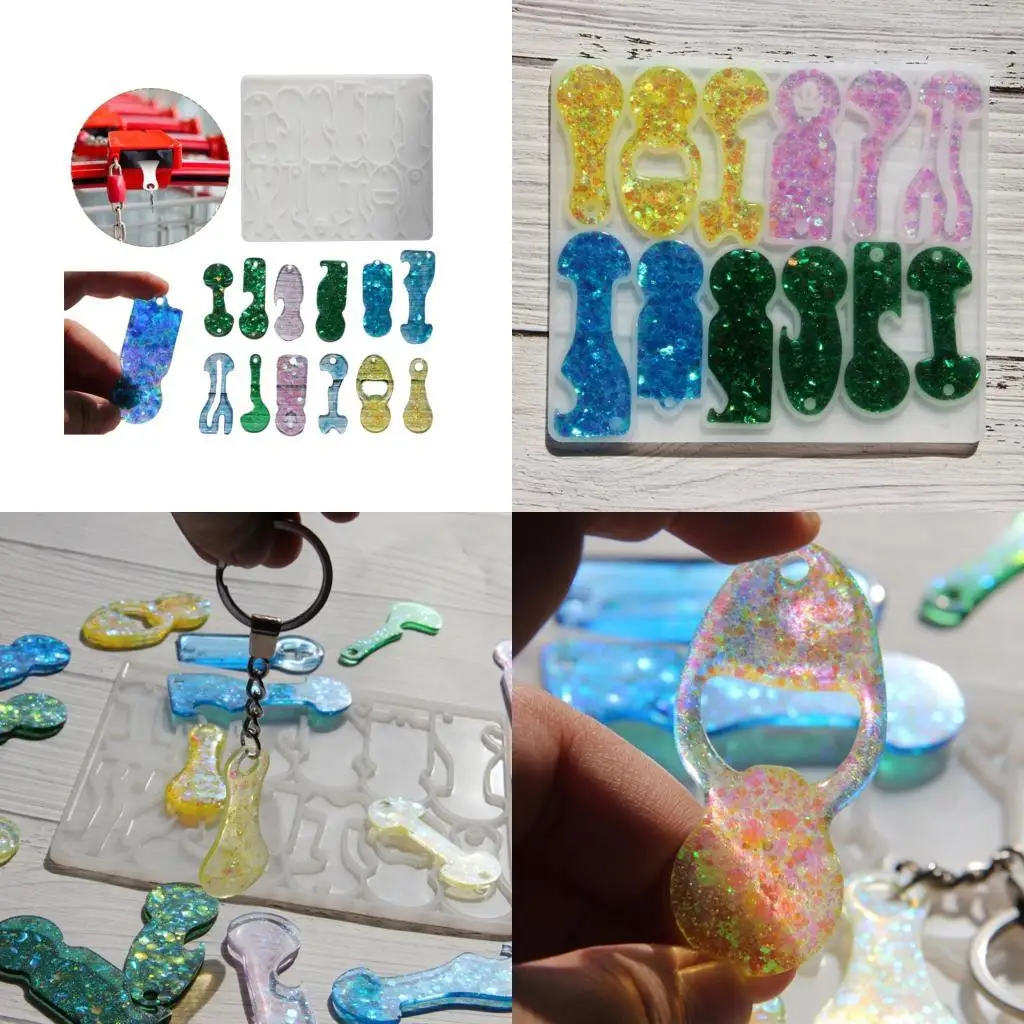 

N2UE Flexible Silicone Trolley Tokens Casting Mould for Craft Projects Supplies