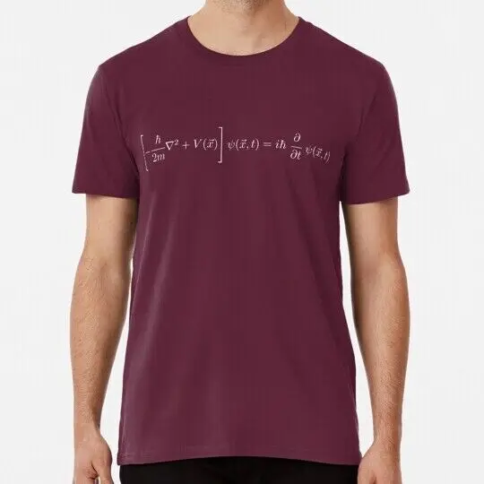

Schrodinger Equation White S to 5XL Made in the USA T-Shirt