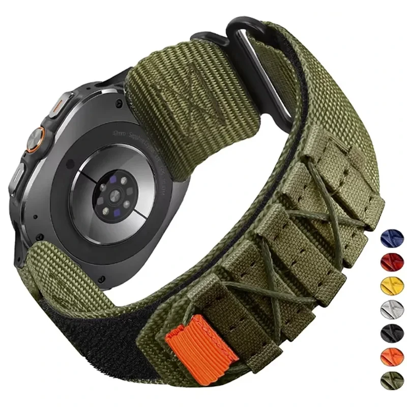 

Nylon Strap for Samsung Galaxy Watch 7 Ultra 47mm Quick Fit Band No Gaps Sport BraceletWatch 7