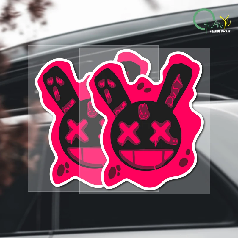Overwatch Widowmaker DVA Bunny juego pegatina carrocería de coche caja de equipaje de vidrio decoración reflectante