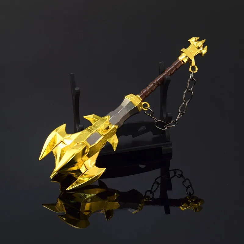 15cm Tears of The Kingdom Weapon Savage Lynel Crusher Game Peripheral Metal Sword Keychains Ornament Craft Collection Model Toys