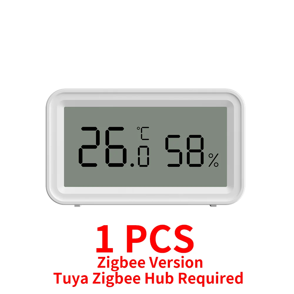 Tuya Zigbee 3.0 WiFi Temperatuur-vochtigheidssensor Slimme thermometer Hygrometer APP Afstandsbediening Werk met Yandex Alexa - afbeelding 1