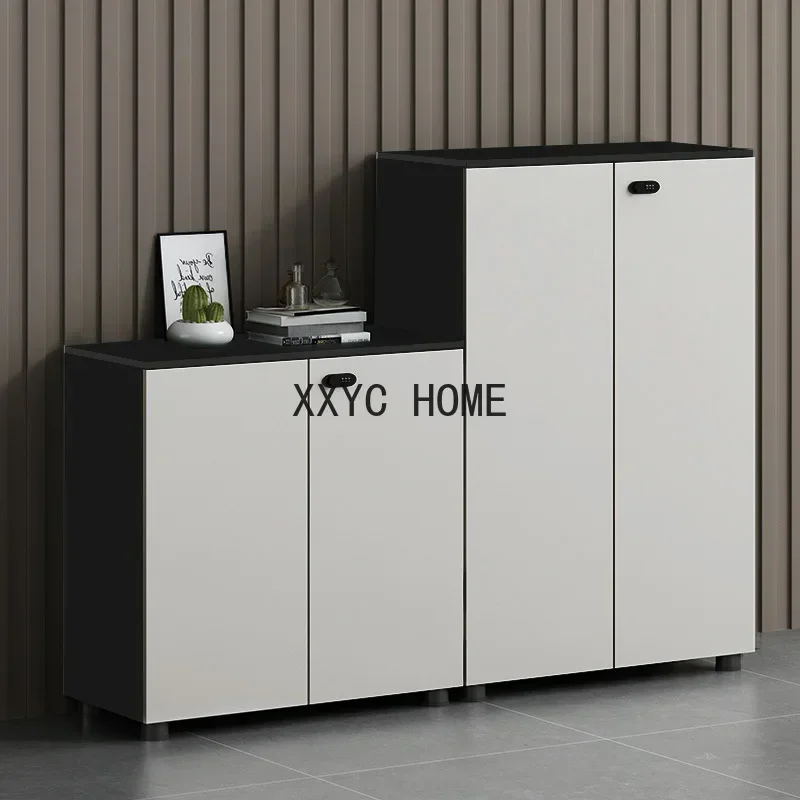 Office Combination File Cabinet Locker Wooden Material Document