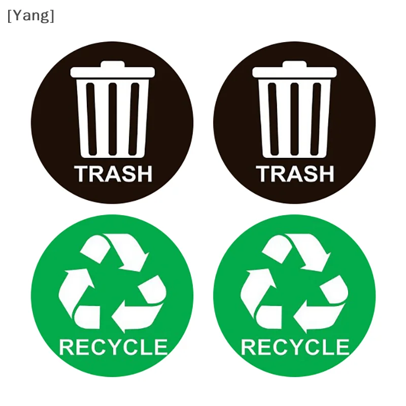 3pcs Trash Bin Stickers Waterproof Recycle Bin Vinyl Decals Separate Trash Dustbin Car Trash Bin Garbage Cans