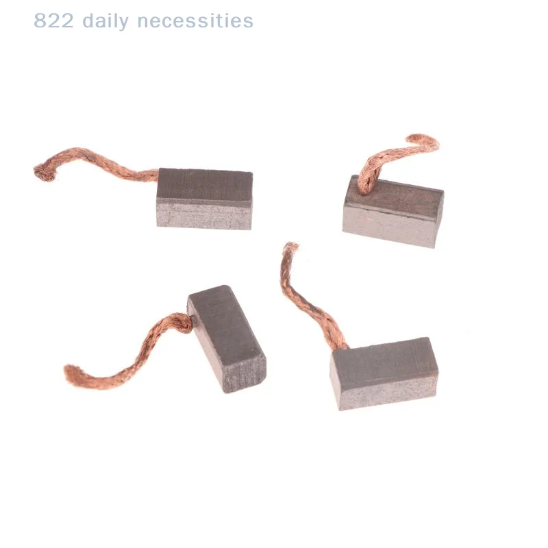 

4PCS 6x6x12mm Carbon Brushes Electric Motor DIY Accessories Power Tool Blower Fan Graphite Brushes for Home Repair