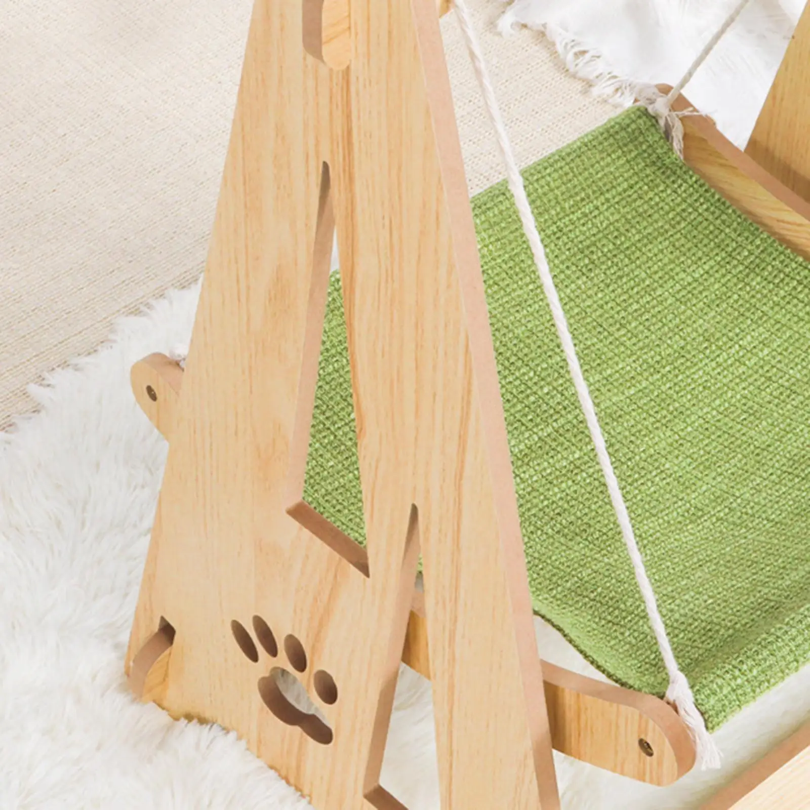 Cat Hammock Cat Bed Cat Chair Wooden Elevated Pet Bed Durable Frame Pet Hanging Cat Hammock Cat Bed Cat Chair Wooden Elevated Pet Bed Durable Frame Pet Hanging