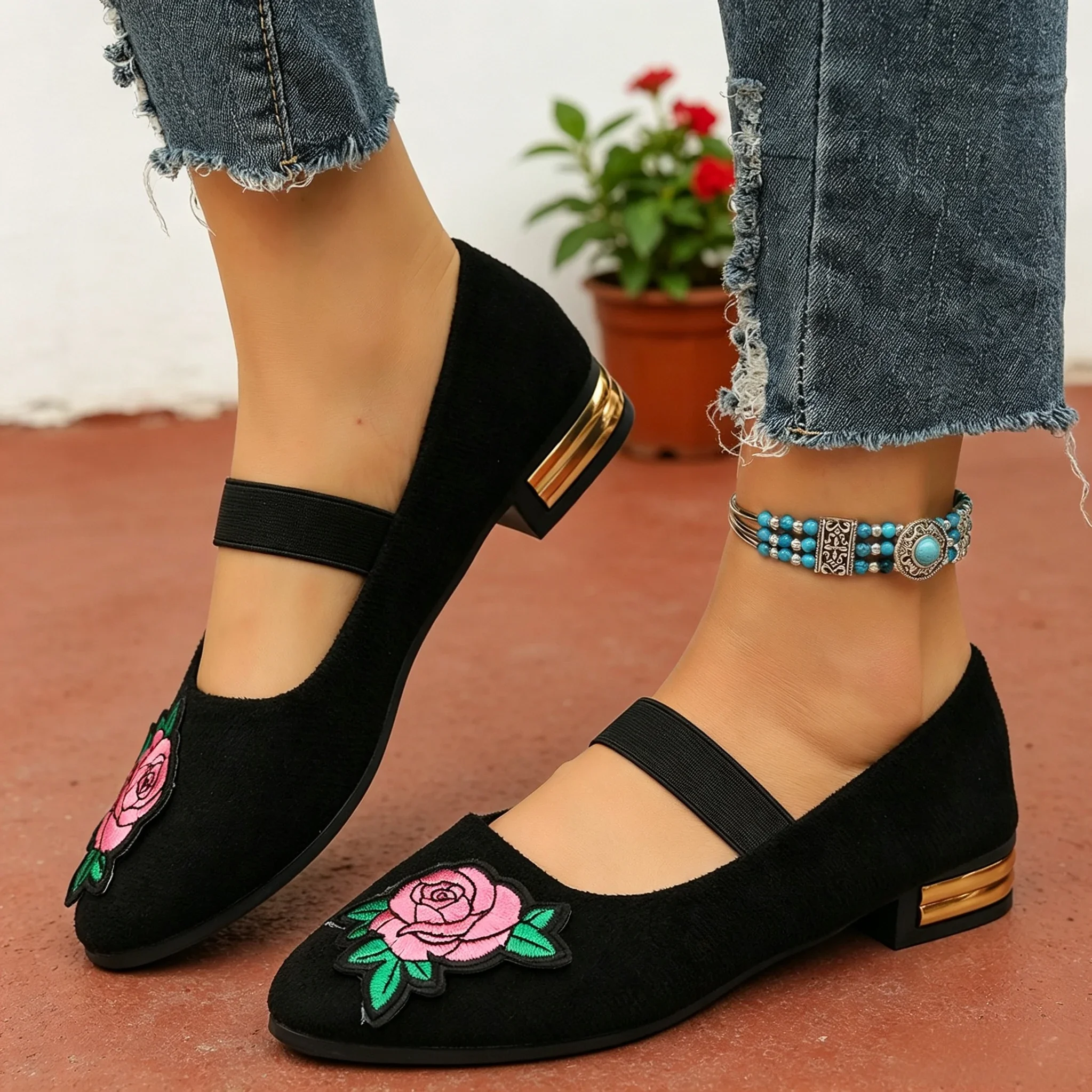 Autumn Women's Vintage Boho Fl - đánh giá và giá Embroidery Flower