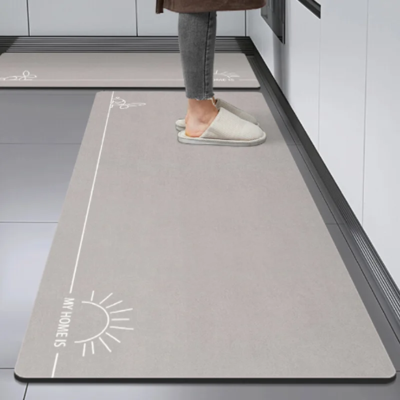 

VIKAMA Diatomite Carpet Absorbent Quick Drying Kitchen Bathroom Household Non-Slip And Dirt Mat Home Decoration