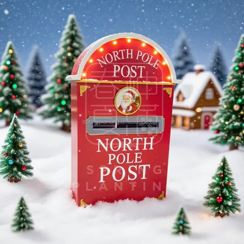 for SPRING PLANTING Christmas Decorations Color Size Christmas Decoration Christmas Mailbox Wooden Decoration