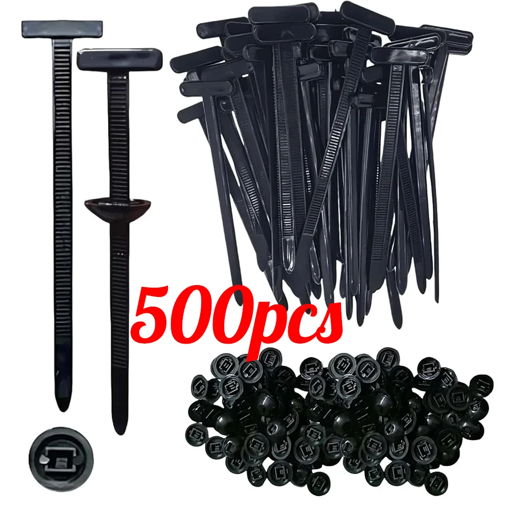 Nylon Universal Cable Tie Through Bolt Zip Tie Style Clips Plastic Cable Ties With Buckle for Car Fender Liner Mudguard Fixing
