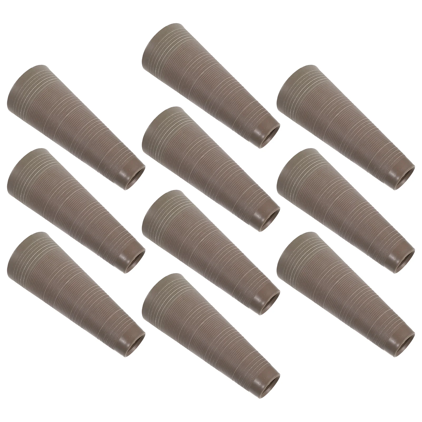 

10 Pcs Yarn Textile Wire Winding Tube Knitting Thread Cones Conduit Crochet Supplies Embroidery Ball Tubes DIY Light Grey Craft