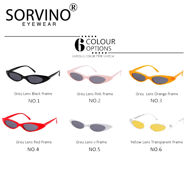 SORVINO 90s Vintage Lady Small Cat Eye Sunglasses 2025 Women Brand Designer Tiny Cateye Sun Glasses Pink Red Yellow Shades SN137