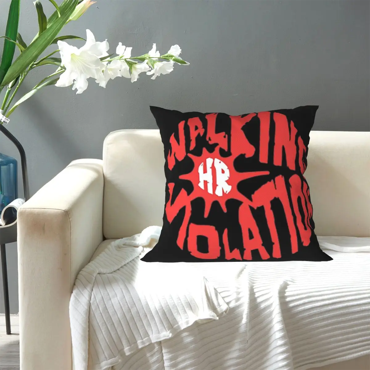 Walking HR Violation Square Pillowcase Pillow Cover Cushion Decor Comfort Throw Pillow for Home Sofa